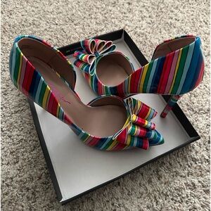 Betsy Johnson Multi Color Heels